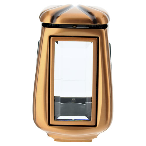 Classic bronze ground cemetery lamp for 2.5-inch candles 3