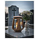 Bronze floor lamp for graves, 6 cm diam candles s2