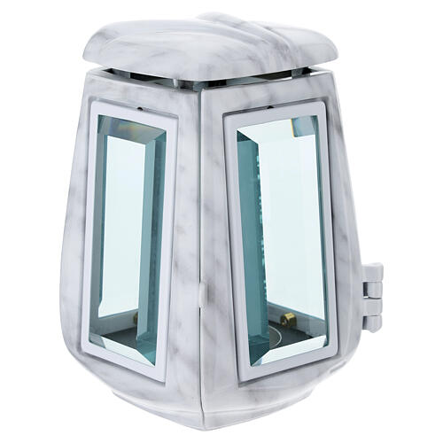 Lampe de sol 20 cm finition marbre de Carrare 5