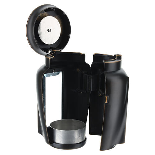 Lampe brunie style ancien pour bougies de 6 cm de diamètre 5