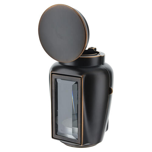 Lampe brunie style ancien pour bougies de 6 cm de diamètre 6