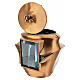 Bronzed modern cemetery lamp for candles of 2.5x5 in max s6