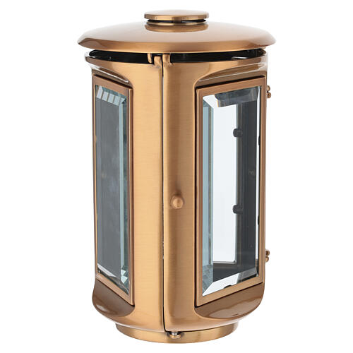 Lampe votive à enterrer 25 cm finition bronze 3