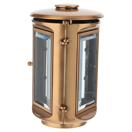 Bronze ground cemetery votive lamp candle holder, 25 cm 5