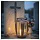Bronze ground cemetery votive lamp, 25 cm s2