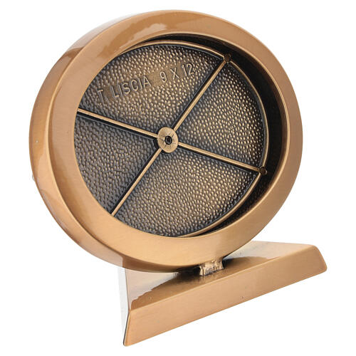 Cadre funéraire ovale pour fixation au sol pour photocéramique 9x12 cm 4