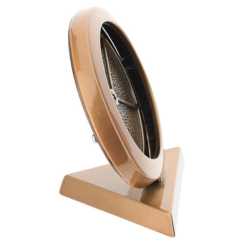 Moldura funerária oval para fotocerâmica 9x12 cm para fixação no solo 5