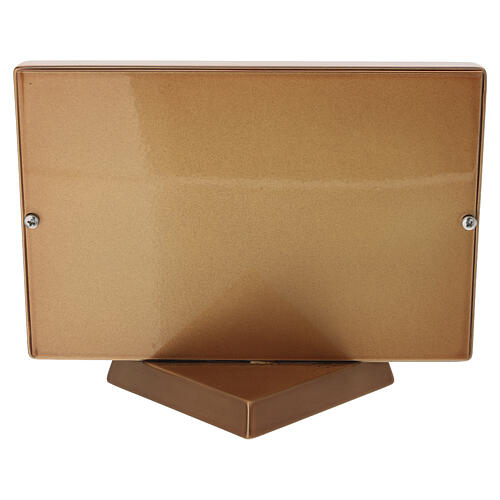 Grabbildrahmen für Fotokeramik 10 × 15 cm im Querformat – Metall in Bronzeoptik 6