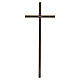 Croix rainurée murale bronze pour extérieur 40 cm s4