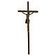 Kruzifix zur Wandbefestigung – 40 × 16 cm, Metall in Bronzeoptik s4