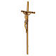 Crucifijo bronce para exterior de pared 40x16 cm s3