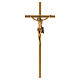 Crucifixo bronzeado de parede para exterior 40x16 cm s1