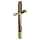 Modern bronze crucifix, lost-wax cast for outdoor, 6 in s4