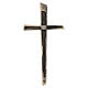 Modern bronze crucifix, lost-wax cast for outdoor, 6 in s5