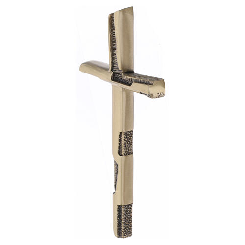 Modern bronze lost-wax outdoor cross, 14.5 cm 3