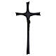 Croix funéraire murale avec Christ en bronze pour extérieur 40 cm s4