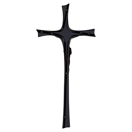Cruz de parede com Cristo bronze para exterior 40 cm 4