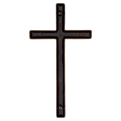 Cruz simples bombeada para exterior bronzeada 4