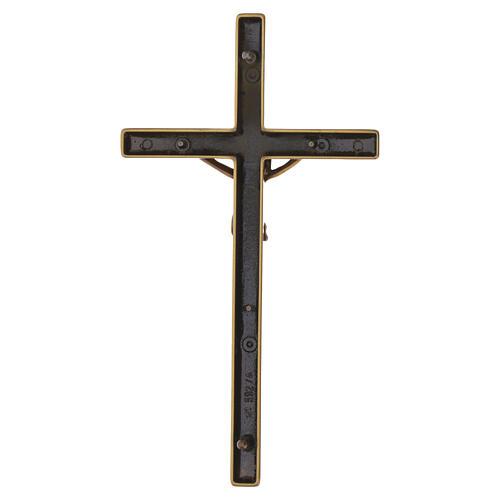 Crucifixo com acabamento em bronze, de linhas abauladas, para exterior 4