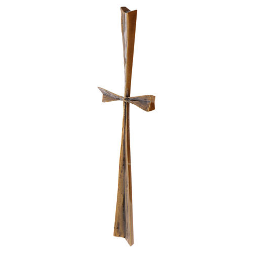 Nowoczesny krzyż z brązu do powieszenia na zewnątrz, 38×14 cm 3