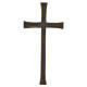 Funeral wall cross in bronze finish s1
