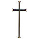 Classic-style bronze-finish funerary wall cross s1