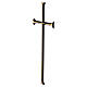 Classic-style bronze-finish funerary wall cross s3