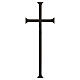 Classic-style bronze-finish funerary wall cross s4