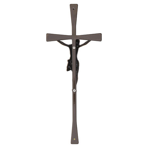 Outdoor brass crucifix with tapered ends 4