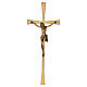Outdoor brass crucifix with tapered ends s1