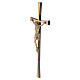 Outdoor brass crucifix with tapered ends s3