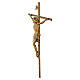 Cruz con Cristo bronce de pared para exterior 45x25 s3