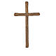 Cruz cor bronze com efeito envelhecido para exterior 25x14 cm s1