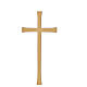 Croix latine simple effet bronze pour fixation murale extérieure s1