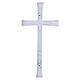 White enamel outdoor wall Latin cross s4