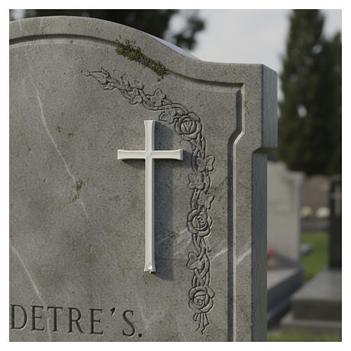 White Wall Latin Cross for Outdoors 2