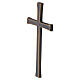 Cruz de bronze esmaltada preta fosca para exterior s3