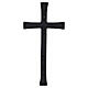 Matte Black Enamel Bronze Cross for Outdoor Use s4