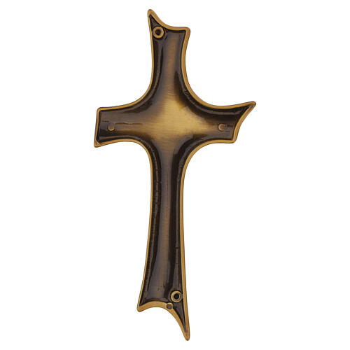 Cruz de parede bronzeada de linha suave 4