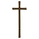 Thick bronze-finished wall cross for outdoor use s4