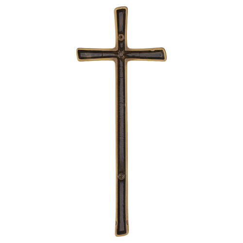 Cruz bronce para exterior gruesa de pared 4