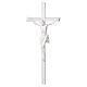 White Enamel Wall Crucifix for Outdoor Use s1