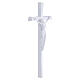 White Enamel Wall Crucifix for Outdoor Use s3