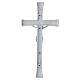 Wall Cross with Christ in Modern Carrara Marble Finish s4