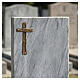Bronze-finished decorative wall cross with mounting pins s2