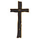 Bronze-finished decorative wall cross with mounting pins s4