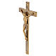 Crucifijo bronce con cruz contraste para exterior s3