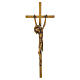 Cruz de parede com Cristo em bronze de linha esguia s1