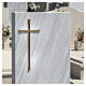 Bronze-plated outdoor wall cross with modern darkened finish s2
