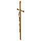 Decorative outdoor wall cross, bronze finish, 16x6 in s3